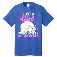 Girl Who Loves Polar Bear | North Pole | Cute Polar Bear Tall T-Shirt