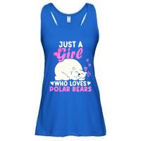 Girl Who Loves Polar Bear | North Pole | Cute Polar Bear Ladies Essential Flowy Tank