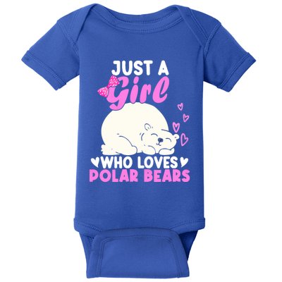 Girl Who Loves Polar Bear | North Pole | Cute Polar Bear Baby Bodysuit