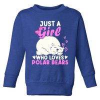 Girl Who Loves Polar Bear | North Pole | Cute Polar Bear Toddler Sweatshirt