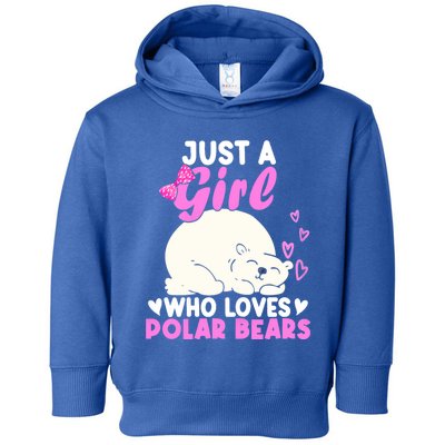 Girl Who Loves Polar Bear | North Pole | Cute Polar Bear Toddler Hoodie