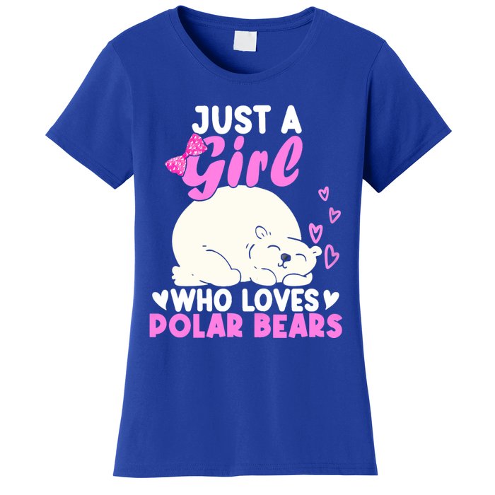 Girl Who Loves Polar Bear | North Pole | Cute Polar Bear Women's T-Shirt