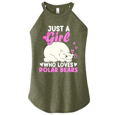 Girl Who Loves Polar Bear | North Pole | Cute Polar Bear Women's Perfect Tri Rocker Tank