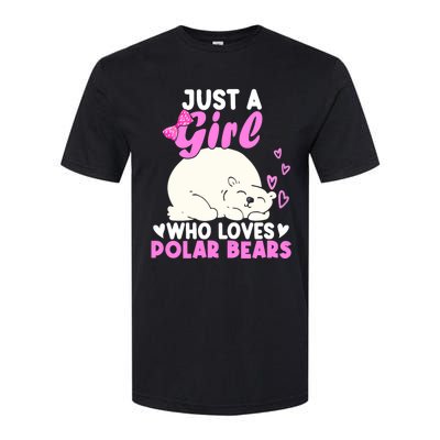 Girl Who Loves Polar Bear | North Pole | Cute Polar Bear Softstyle CVC T-Shirt