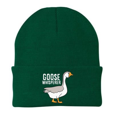 Goose Whisperer Love Goose Bird Lover Gift Funny Goose Knit Cap Winter Beanie