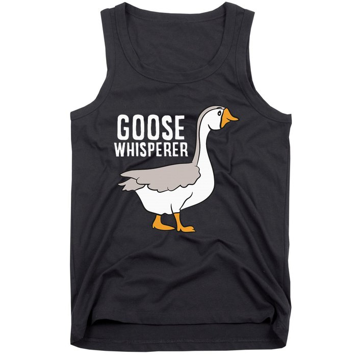 Goose Whisperer Love Goose Bird Lover Gift Funny Goose Tank Top