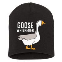 Goose Whisperer Love Goose Bird Lover Gift Funny Goose Short Acrylic Beanie