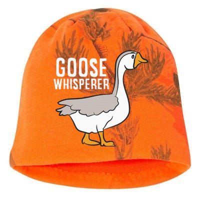 Goose Whisperer Love Goose Bird Lover Gift Funny Goose Kati - Camo Knit Beanie