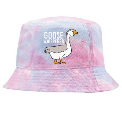 Goose Whisperer Love Goose Bird Lover Gift Funny Goose Tie-Dyed Bucket Hat