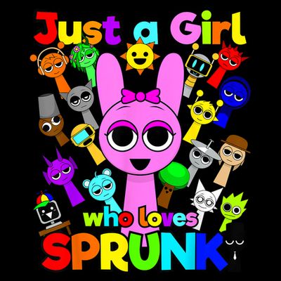 Girl who loves Sprunki for Birthday Decoration Wenda Pinki  T-Shirt