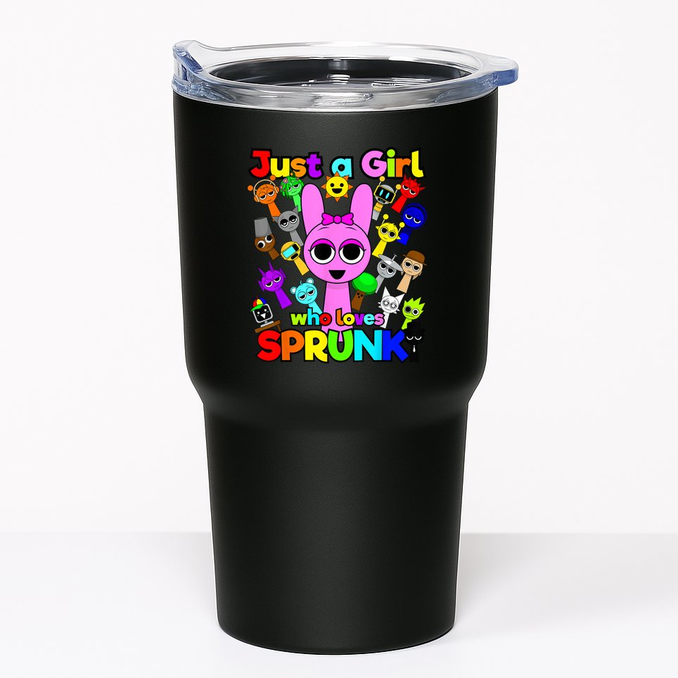 Girl who loves Sprunki for Birthday Decoration Wenda Pinki  Tumbler