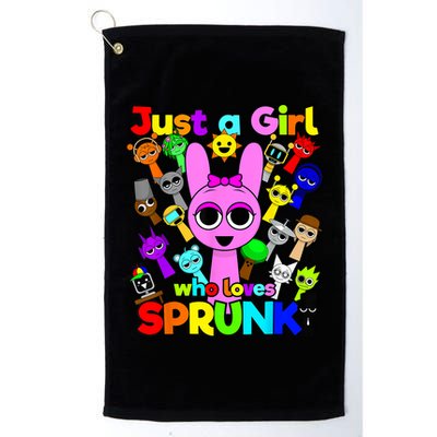 Girl who loves Sprunki for Birthday Decoration Wenda Pinki  Golf Towel