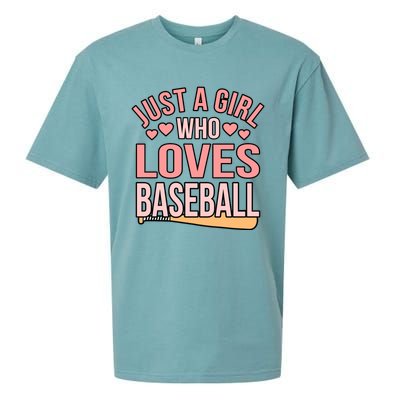 Girl Who Loves Baseball Sports Player Lover Coach Graphic Gift Sueded Cloud Jersey T-Shirt