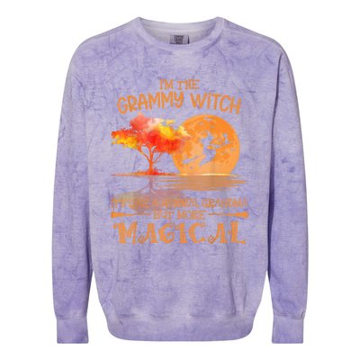 Grammy Witch Like Normal Grandma Buy Magical Halloween Colorblast Crewneck Sweatshirt