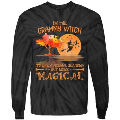 Grammy Witch Like Normal Grandma Buy Magical Halloween Tie-Dye Long Sleeve Shirt