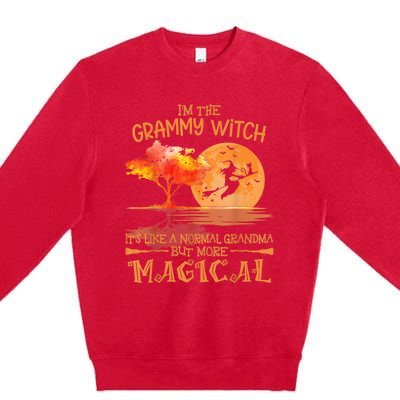 Grammy Witch Like Normal Grandma Buy Magical Halloween Premium Crewneck Sweatshirt