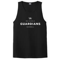 G.U.A.R.D.I.A.N.S White Logo And Text PosiCharge Competitor Tank