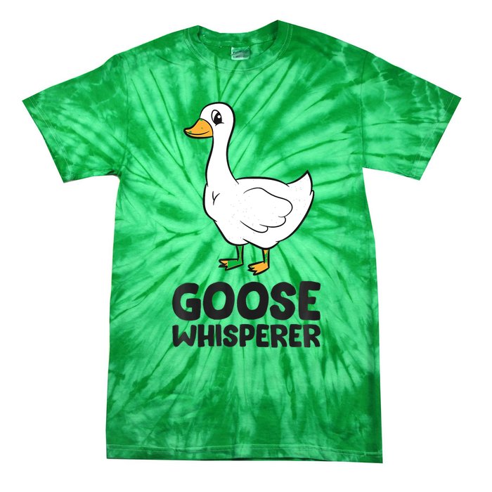 Goose Whisperer Love Goose Birds Funny Goose Tie-Dye T-Shirt