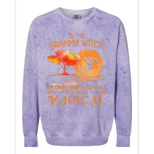 Grammy Witch Like Normal Grandma Buy Magical Halloween Colorblast Crewneck Sweatshirt