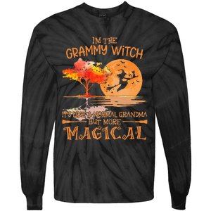 Grammy Witch Like Normal Grandma Buy Magical Halloween Tie-Dye Long Sleeve Shirt