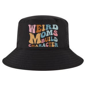 Groovy Weird Moms Build Character, Overstimulated Mom Cool Comfort Performance Bucket Hat