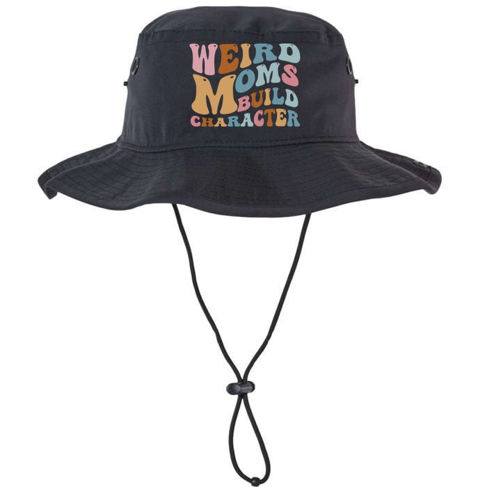 Groovy Weird Moms Build Character, Overstimulated Mom Legacy Cool Fit Booney Bucket Hat