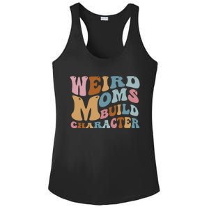 Groovy Weird Moms Build Character, Overstimulated Mom Ladies PosiCharge Competitor Racerback Tank