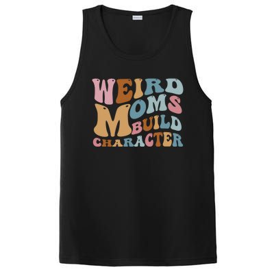 Groovy Weird Moms Build Character, Overstimulated Mom PosiCharge Competitor Tank