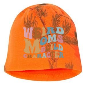 Groovy Weird Moms Build Character, Overstimulated Mom Kati - Camo Knit Beanie