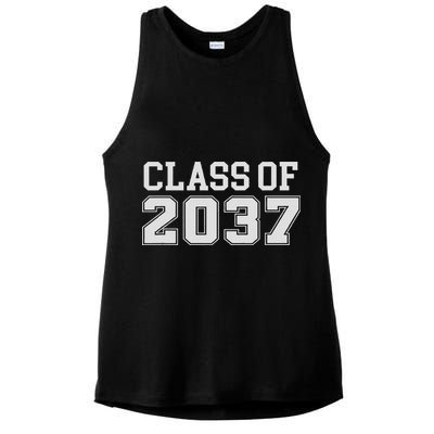 Grow With Me Class Of 2037 Kindergarten To Graduation Ladies PosiCharge Tri-Blend Wicking Tank