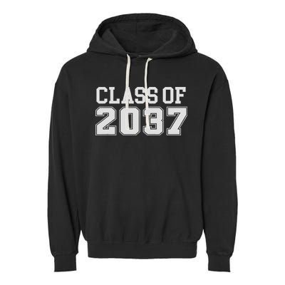 Grow With Me Class Of 2037 Kindergarten To Graduation Garment-Dyed Fleece Hoodie