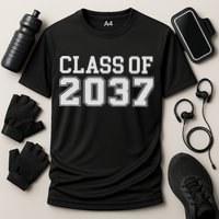 Grow With Me Class Of 2037 Kindergarten To Graduation Cooling Performance Crew T-Shirt