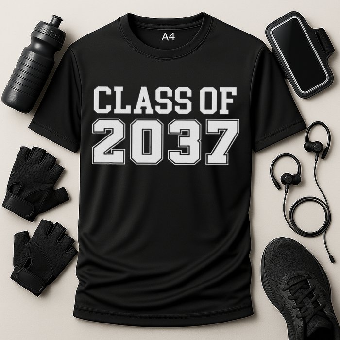 Grow With Me Class Of 2037 Kindergarten To Graduation Cooling Performance Crew T-Shirt