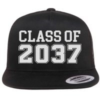 Grow With Me Class Of 2037 Kindergarten To Graduation Flat Bill Trucker Hat