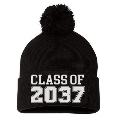 Grow With Me Class Of 2037 Kindergarten To Graduation Pom Pom 12in Knit Beanie