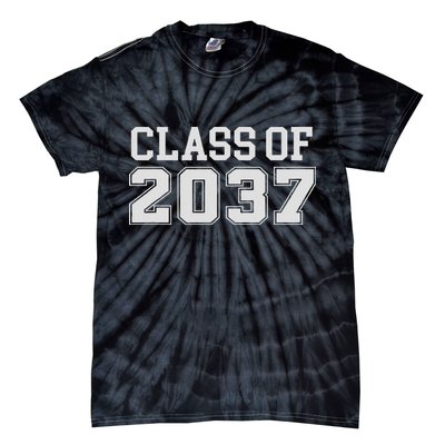 Grow With Me Class Of 2037 Kindergarten To Graduation Tie-Dye T-Shirt