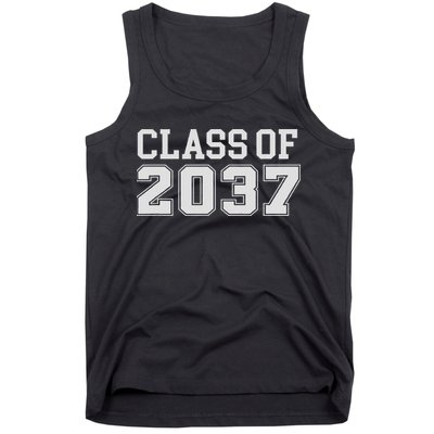Grow With Me Class Of 2037 Kindergarten To Graduation Tank Top
