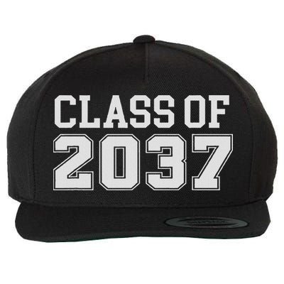 Grow With Me Class Of 2037 Kindergarten To Graduation Wool Snapback Cap