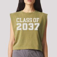 Grow With Me Class Of 2037 Kindergarten To Graduation Garment-Dyed Women's Muscle Tee