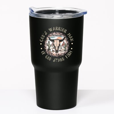 God&39;S Warrior Man Of God Stand Firm Bull Skull Desert Tumbler