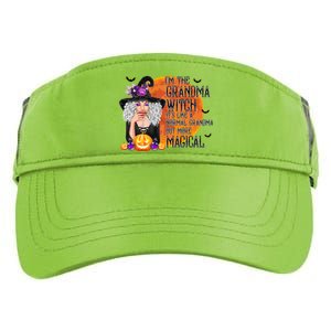 Grandma Witch More Magical And Awesome Halloween Nana Gift Adult Drive Performance Visor