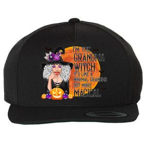 Grandma Witch More Magical And Awesome Halloween Nana Gift Wool Snapback Cap