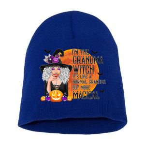 Grandma Witch More Magical And Awesome Halloween Nana Gift Short Acrylic Beanie