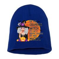 Grandma Witch More Magical And Awesome Halloween Nana Gift Short Acrylic Beanie