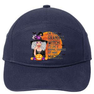 Grandma Witch More Magical And Awesome Halloween Nana Gift 7-Panel Snapback Hat