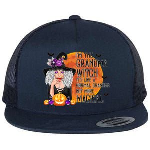 Grandma Witch More Magical And Awesome Halloween Nana Gift Flat Bill Trucker Hat