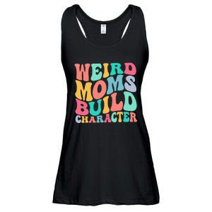 Groovy Weird Moms Build Character, Overstimulated Mom Ladies Essential Flowy Tank