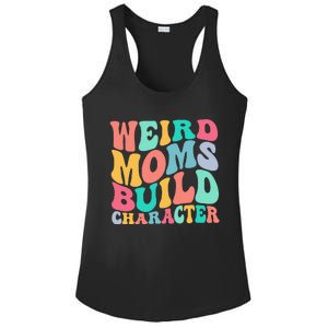 Groovy Weird Moms Build Character, Overstimulated Mom Ladies PosiCharge Competitor Racerback Tank