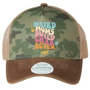 Groovy Weird Moms Build Character, Overstimulated Mom Legacy Tie Dye Trucker Hat