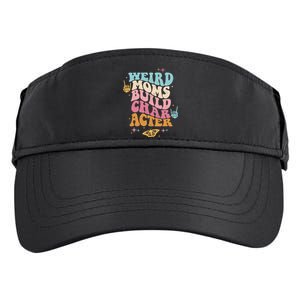 Groovy Weird Moms Build Character, Overstimulated Mom (Back) Adult Drive Performance Visor